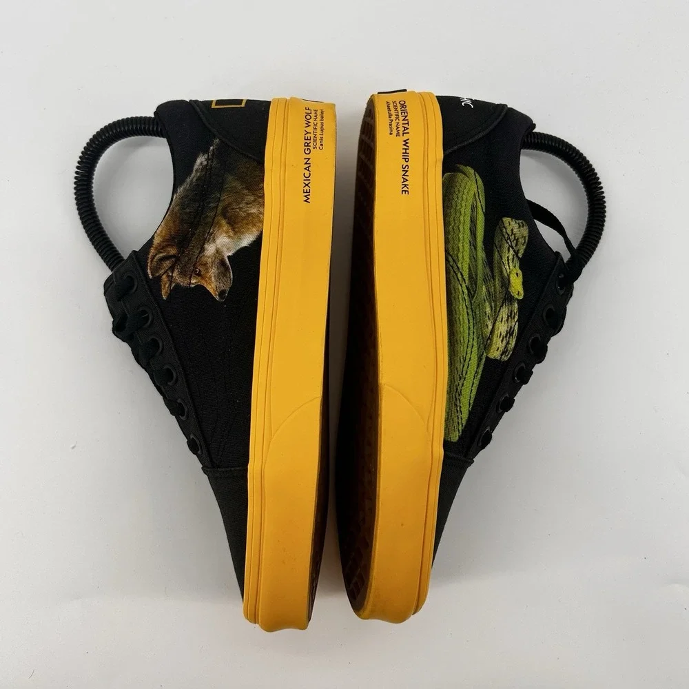 Vans X National Geographic Old Skool Mens 4 Womens 5.5 Skateboard Sneakers‎